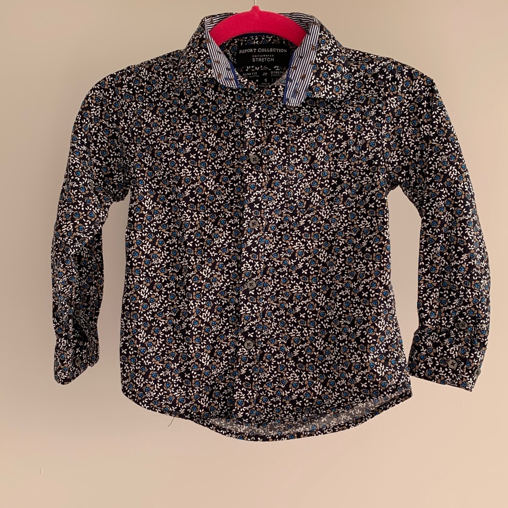 🔵 2 for 15$ 🔵 Boys’ button down shirt (floral pattern)
